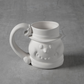 Ceramic Bisque Snowman Mug